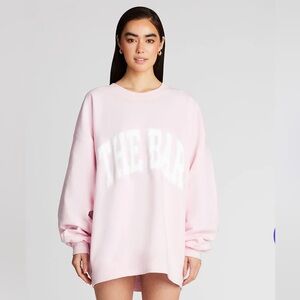 The Bar Varsity Sweatshirt M Blush